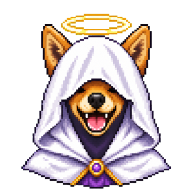 defido, the animated Shiba wizard